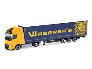 Volvo FH Aero Globetrotter XL plachtový návěs Waberers Herpa 321808