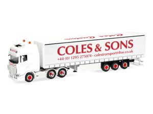 Scania CR 20 plachtový návěs Coles & Sons Herpa 321815