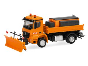 MB Arocs S 18 sklápěč se sněžným pluhem Herpa 321853