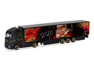 Volvo FH Aero Globetrotter XL skříňový návěs Herpa Weihnachtsmodell 2026 Herpa 321891