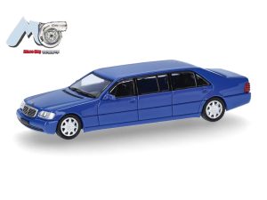 MB S600 Pullmann, modrý Herpa 87MC000105
