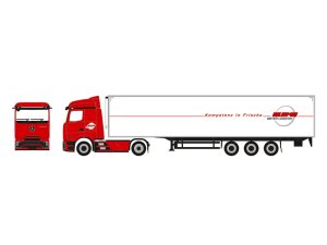 MB Actros L ProCabin Streamspace chladírenský návěs Ludwig Meyer Herpa 962551
