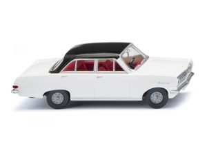 Opel Rekord A bílý s černou střechou Wiking 84706