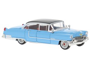 Cadillac Fleetwood modrý, 1955 Brekina 18351