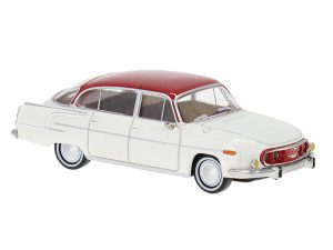 Tatra 603-2 bílá s červenou střechou, 1963 Brekina 27328