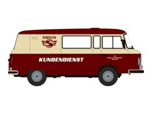 Barkas B 1000 polobus, Simon Kundendienst, 1980 Brekina 30229