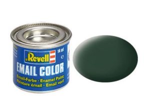 barva Revell emailová - 32168: matná tmavě zelená (dark green mat RAF) Revell 32168