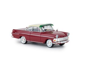 Opel Rekord P2 kupé, tmavě červený Brekina 20131