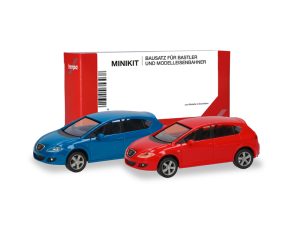 MiniKit Seat Leon červený + modrý Herpa 013970-003