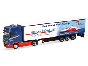 Scania CS 20 plachtový návěs Reimer & Söhne Herpa 322157