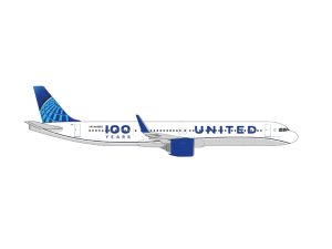 A321neo United Airlines 100 Years Herpa 539388