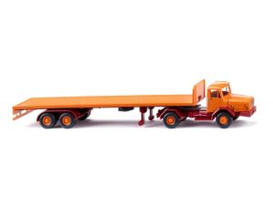 Faun s plošinovým návěsem oranžový Wiking 55409