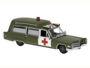 Cadillac Miller Meteor ambulance U.S.Army, 1966 Brekina 19789