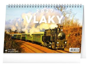 kalendář stolní 2027 - Vlaky Literatura 36883