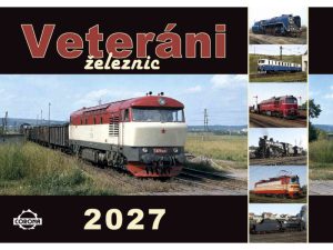 kalendář nástěnný 2027 - Veteráni železnic Literatura kaln27vetzel