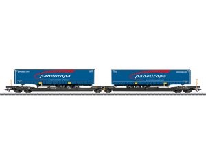 dvojitý kapsový vůz Sdggmrss TXL Märklin 47476