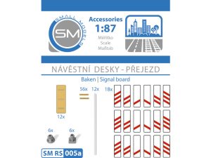 návěstní desky - přejezd Small Models RS005a