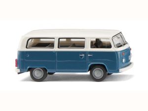 VW T2b Bus šedomodrý / bílý Wiking 31806