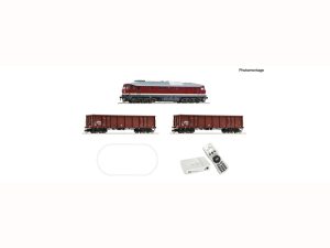 digitální sada Z21 s lokomotivou řady 132 a nákladním vlakem DR + multiMAUS Roco 5190002