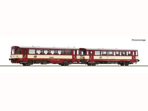 motorový vůz 810 458-0 s přípojným vozem ČD Roco 7780013